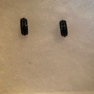 Cubic zirconia black Diamond earrings